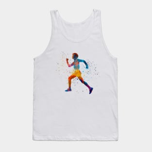 Man running sprinting jogging Tank Top